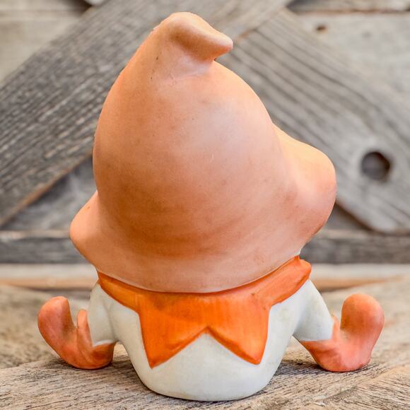 1970’s Vintage Ceramic Bisque Pixie Elf Figurine by Homco #5213-Whimsical, Fairy - Picture 6 of 7